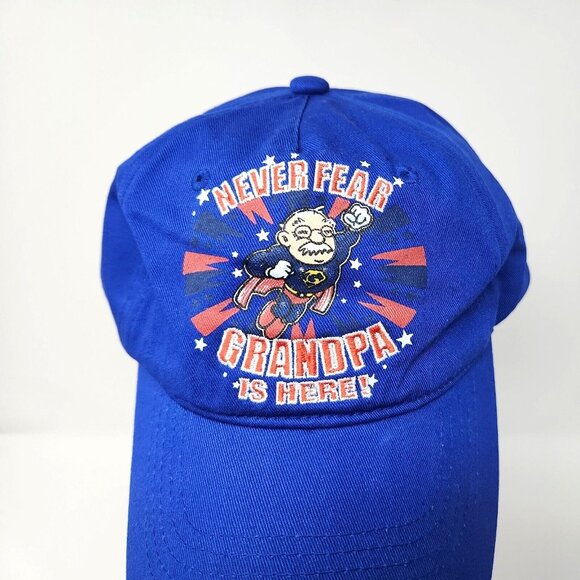 NEVER FEAR GRANPA is HERE Adjustable Baseball Hat Cap (k) - Picture 2 of 6